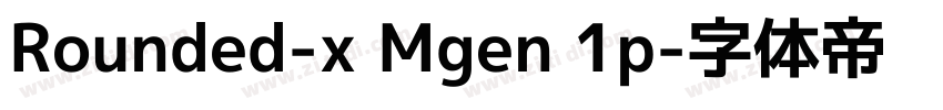 Rounded-x Mgen 1p字体转换